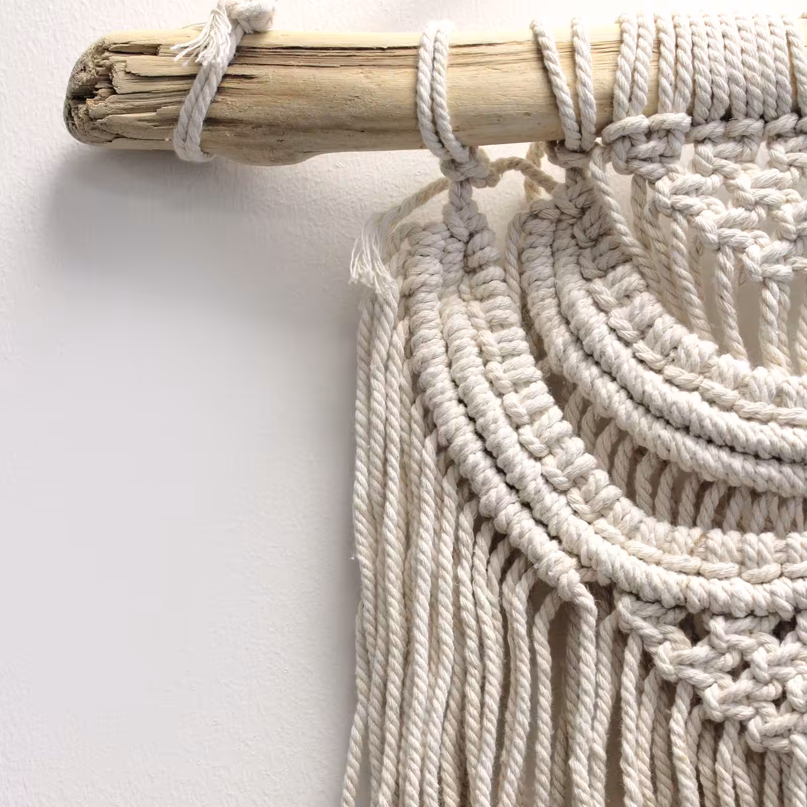 Macrame Wall Hanging – Two Waves | www.artisan-gifts.co.uk 4 Macrame Wall Hanging - Two Waves - Image 3
