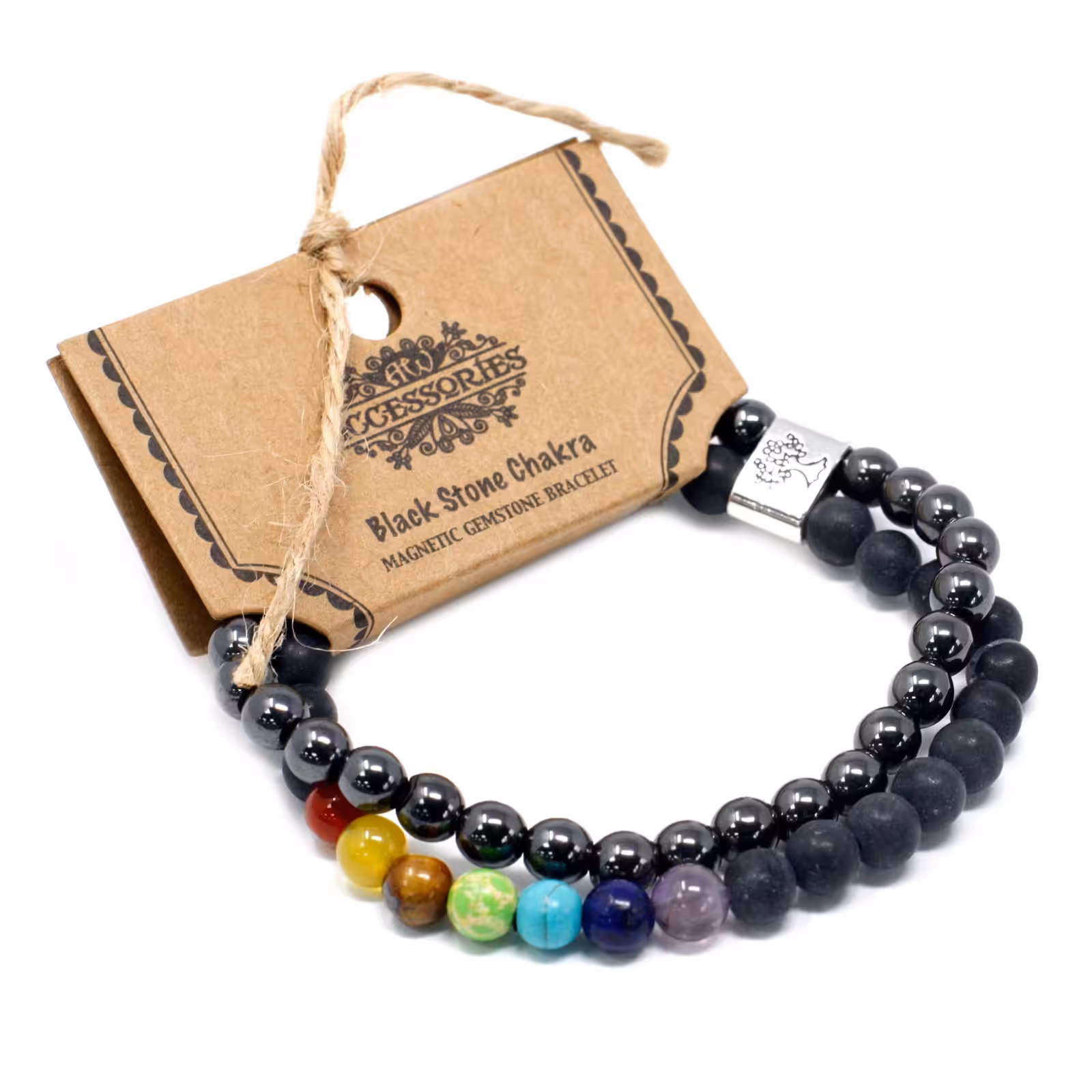 Magnetic Gemstone Bracelet – Black Stone Chakra | www.artisan-gifts.co.uk 3 Magnetic Gemstone Bracelet - Black Stone Chakra - Image 2