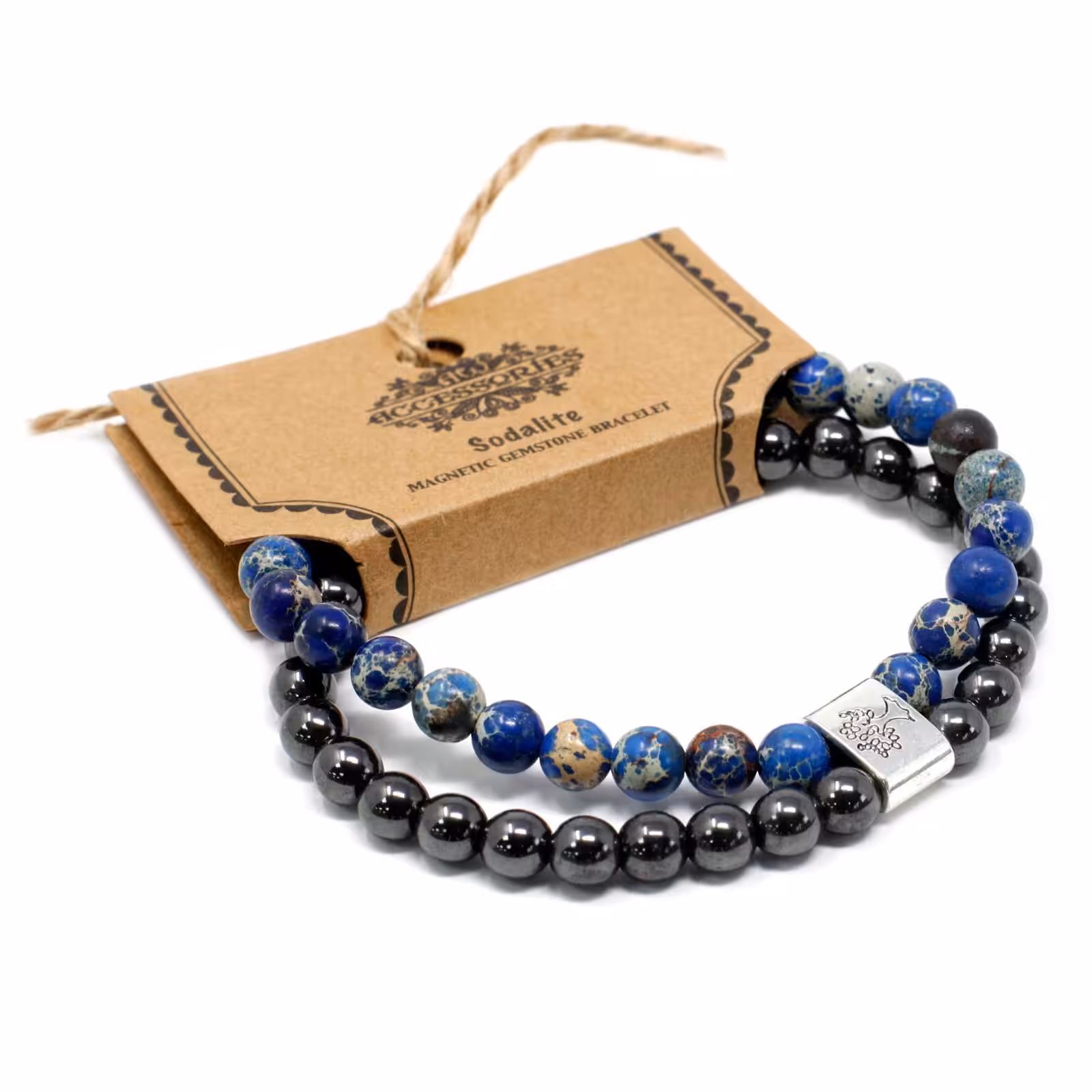 Magnetic Gemstone Bracelet – Sodalite | www.artisan-gifts.co.uk 3 Magnetic Gemstone Bracelet - Sodalite - Image 2