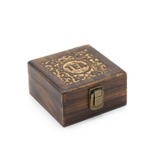 Mango Carved Tea Box (4 compartments) | www.artisan-gifts.co.uk 1