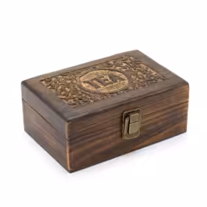 Mango Carved Tea Box – (6 compartments) | www.artisan-gifts.co.uk 1