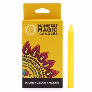 Manifest Magic Candles (pack of 12) - Yellow - Solar Plexus Chakra