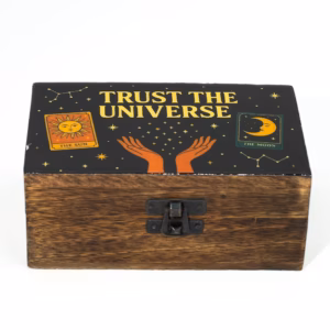Medium Enamelled Box  - Trust the Universe
