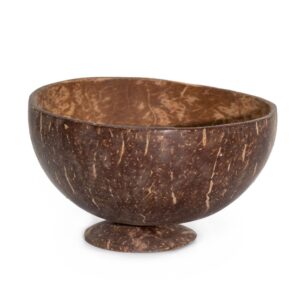 Medium Natural Coconut Bowl on Stand | www.artisan-gifts.co.uk 1