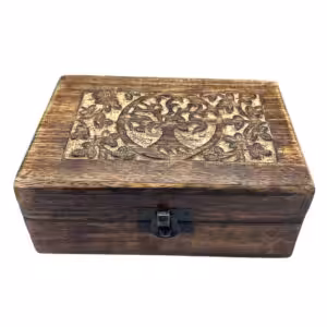 Medium Wooden Keepsake Box 15x10x6cm – Tree of Life | www.artisan-gifts.co.uk
