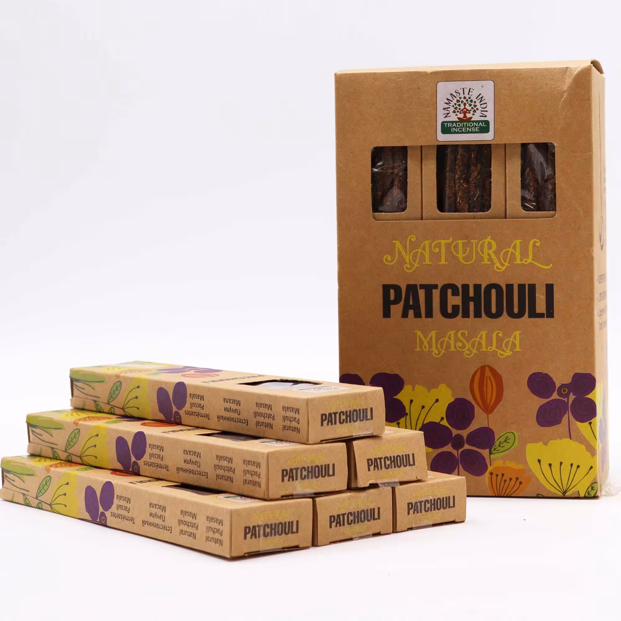 Natural Botanical Masala Incense – Patchouli | www.artisan-gifts.co.uk 5 Natural Botanical Masala Incense - Patchouli - Image 4