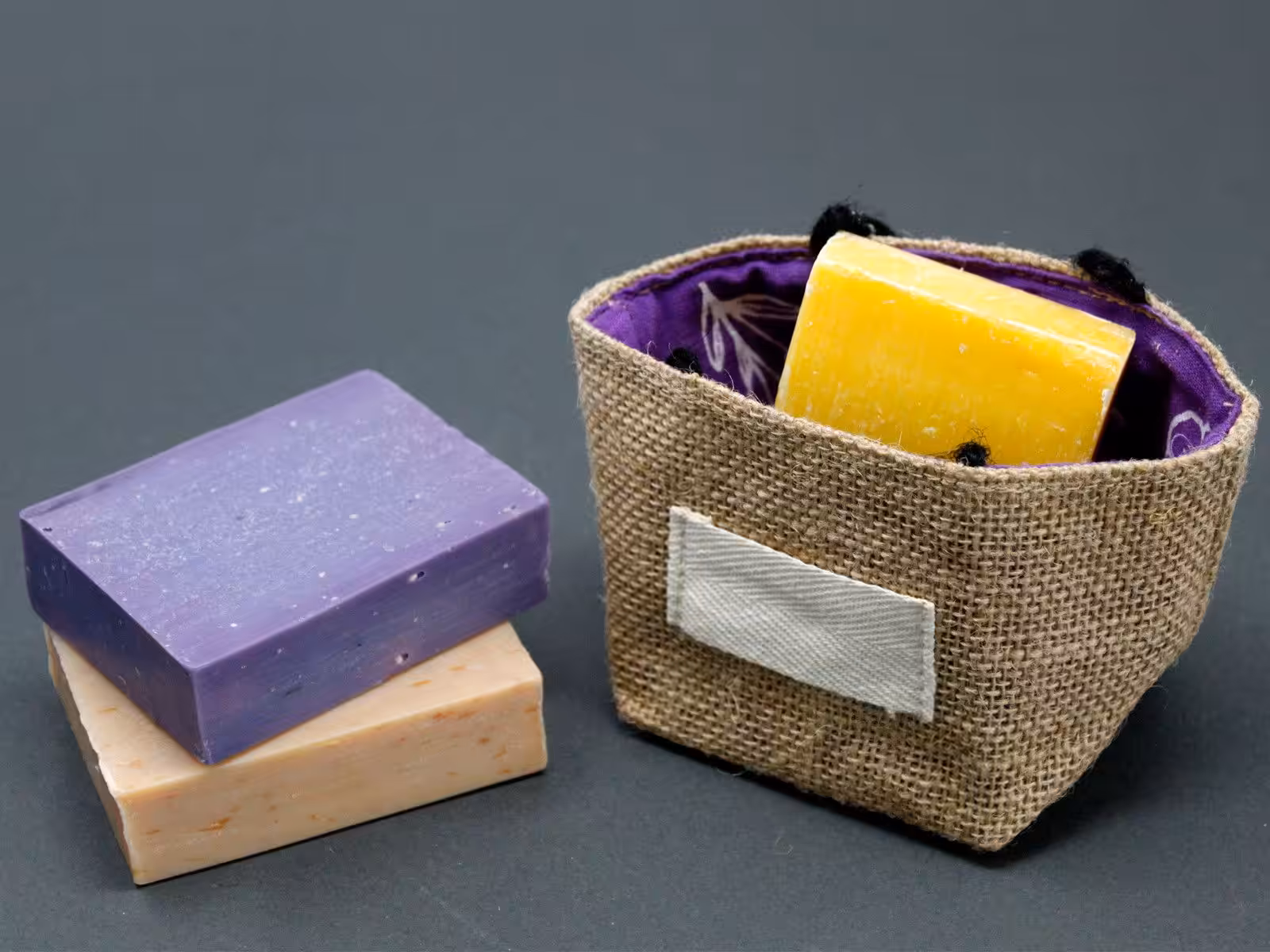 Natural Jute Cotton Gift Bag – Lavender Lining – Small | www.artisan-gifts.co.uk 5 Natural Jute Cotton Gift Bag - Lavender Lining - Small - Image 4