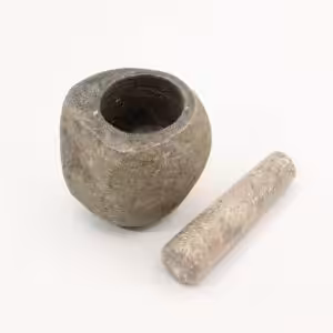 Natural Riverstone Decorative Pestle & Mortar -Medium (aprox 12x8cm)