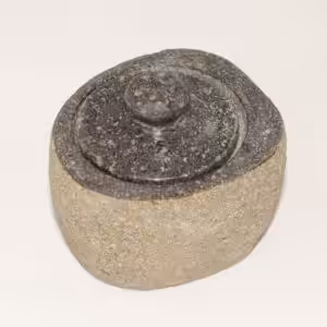 Natural Riverstone Grounding Pot - Small (aprox 9x7cm)