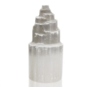 Natural Selenite Tower Lamp – 20 cm | www.artisan-gifts.co.uk 1