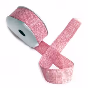 Natural Texture Ribbon 38mm x 20m - Baby Pink