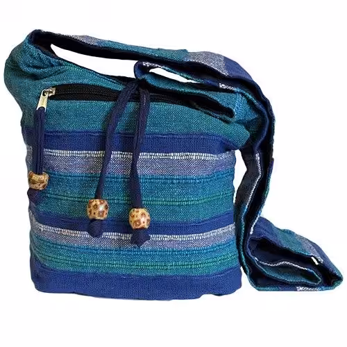 Nepal Sling Bag – Blue Rivers | www.artisan-gifts.co.uk 3 Nepal Sling Bag – Blue Rivers | www.artisan-gifts.co.uk 2