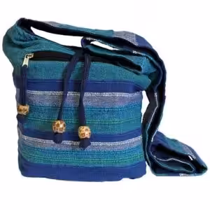 Nepal Sling Bag – Blue Rivers | www.artisan-gifts.co.uk 1