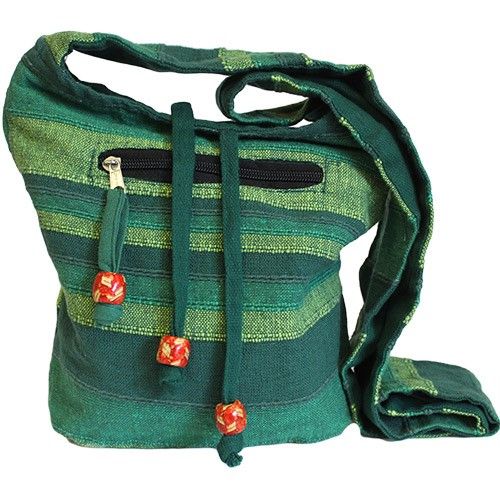 Nepal Sling Bag – Forest Green | www.artisan-gifts.co.uk 2 Nepal Sling Bag – Forest Green | www.artisan-gifts.co.uk 1