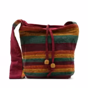 Nepal Sling Bag – Mountain Trek Tan & Greens | www.artisan-gifts.co.uk 1