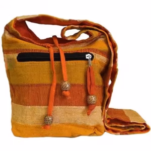 Nepal Sling Bag – Sunrise Orange | www.artisan-gifts.co.uk