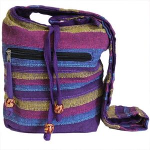 Nepal Sling Bag – Wild Flowers | www.artisan-gifts.co.uk 1