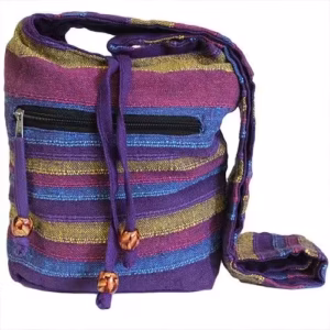 Nepal Sling Bag – Wild Flowers | www.artisan-gifts.co.uk 1