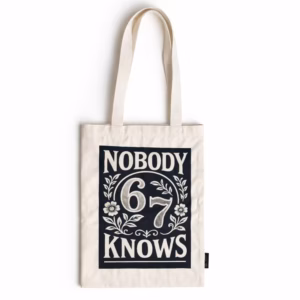 Nomad Sari Iconic Toni Tote Bag - Nobody Knows 67 - Natural 10oz