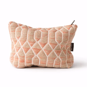 Nomad Sari Indian Jacquard Toiletry Bag - Rose Lattice