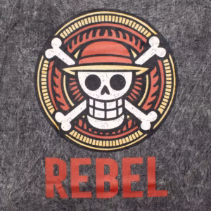 Nomad Sari Stonewashed Cotton T-Shirt - Rebel - Charcoal - XL