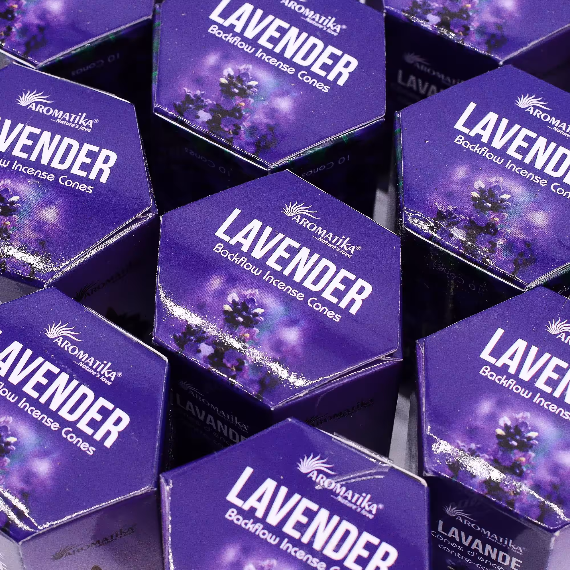 Pack of 10 Masala Backflow Incense – Lavender | www.artisan-gifts.co.uk 6 Pack of 10 Masala Backflow Incense - Lavender - Image 5