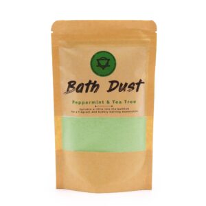 Peppermint & Tea Tree Bath Dust 190g | www.artisan-gifts.co.uk