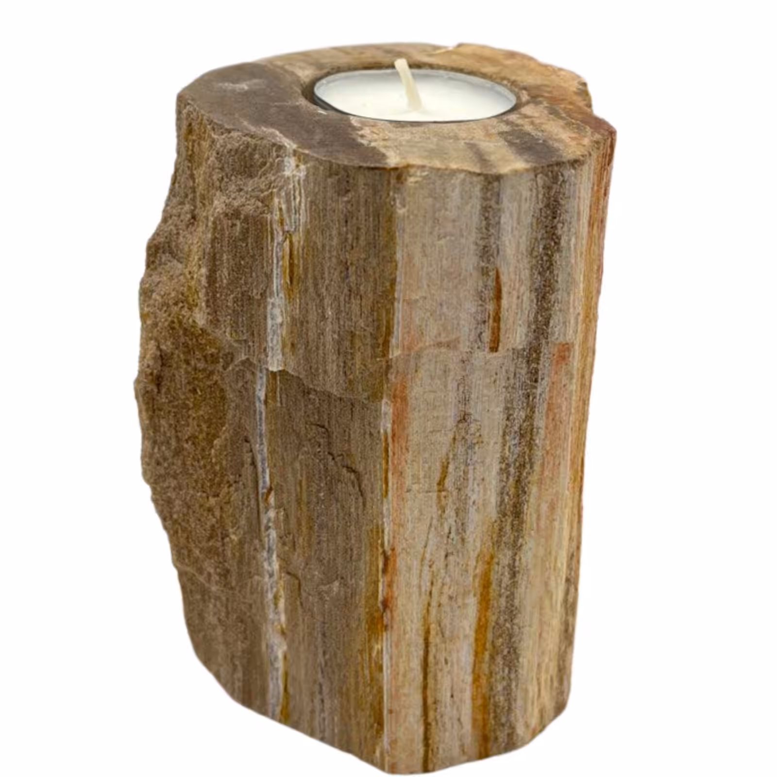 Petrified Wood Candle Holder – Single Tall | www.artisan-gifts.co.uk 2 Petrified Wood Candle Holder – Single Tall | www.artisan-gifts.co.uk 1