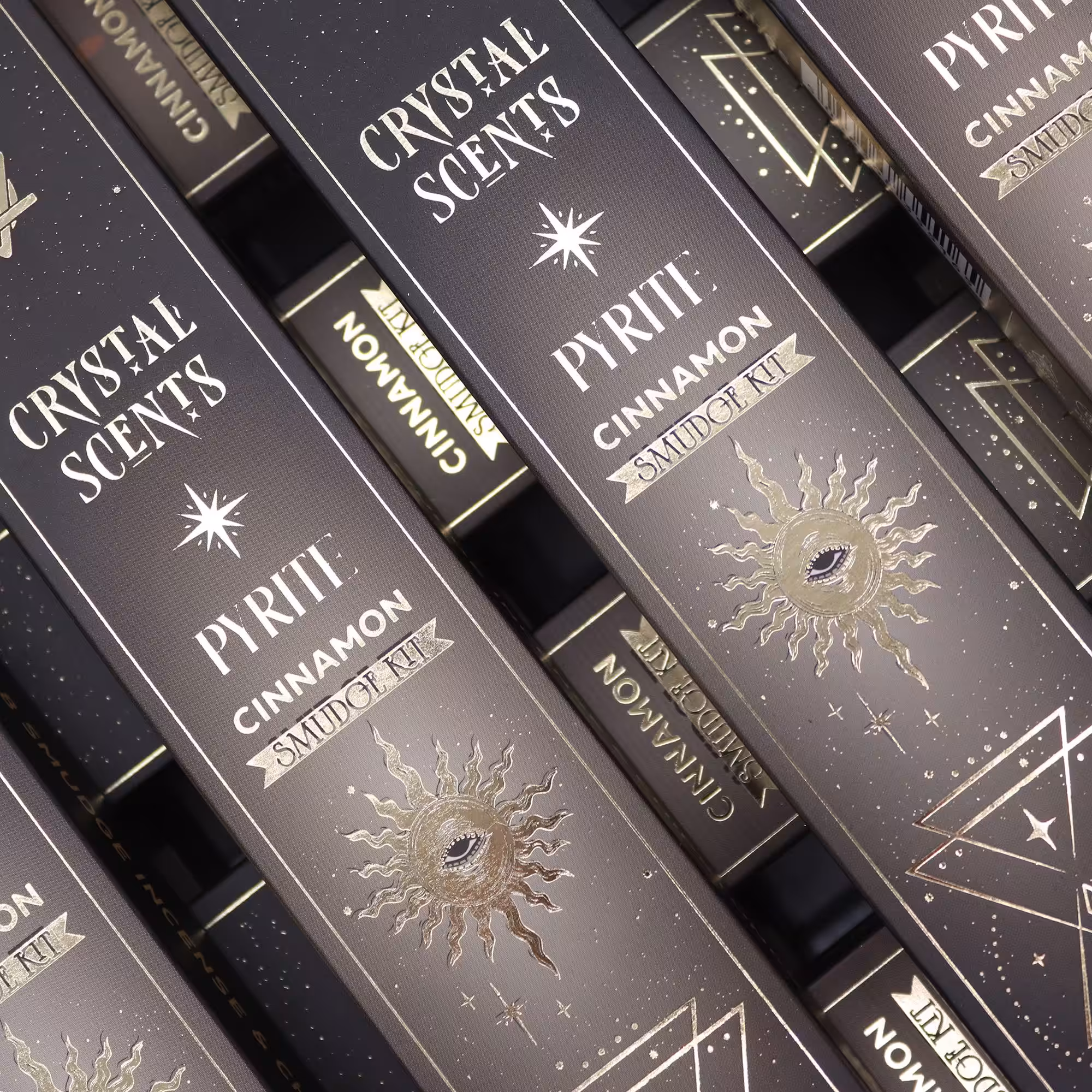 Pyrite Crystal Scents Smudge Incense – Cinnamon | www.artisan-gifts.co.uk 2 Pyrite Crystal Scents Smudge Incense - Cinnamon