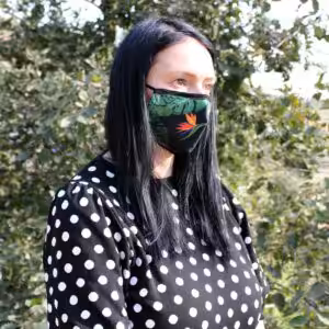 Reusable Fashion Face Covering - Green Jungle (Adult)