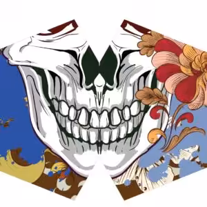 Reusable Fashion Face Mask - Colourful Calavera (Adult)