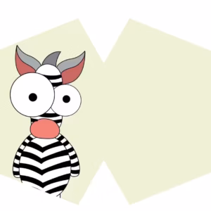 Reusable Fashion Face Mask - Crazy Zebra (Children)