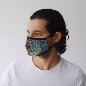 Reusable Fashion Face Mask - Funky Swirls (Adult)