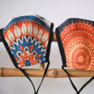 Reusable Fashion Face Mask - Golden Leaves (Adult)