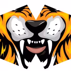 Reusable Fashion Face Mask - Tiger (Adult)