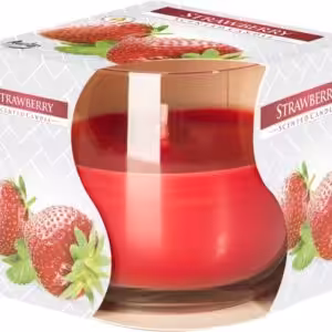Scented Glass Jar Candle - Strawberry