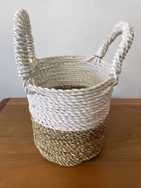 Seagrass Basket Set – Natural White | www.artisan-gifts.co.uk 6 Seagrass Basket Set - Natural White - Image 5