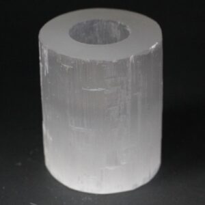Selenite Cylinder Candle Holder – 10 cm | www.artisan-gifts.co.uk 1