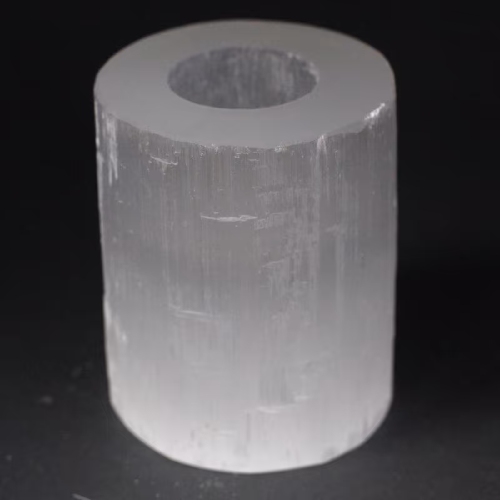 Selenite Cylinder Candle Holder – 10 cm | www.artisan-gifts.co.uk 2 Selenite Cylinder Candle Holder – 10 cm | www.artisan-gifts.co.uk 1