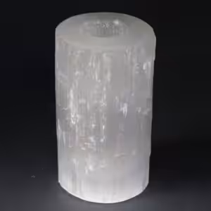 Selenite Cylinder Candle Holder – 15 cm | www.artisan-gifts.co.uk 1
