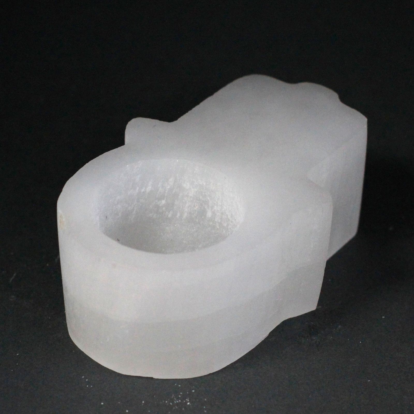 Selenite Hamsa Candle Holder | www.artisan-gifts.co.uk 2 Selenite Hamsa Candle Holder | www.artisan-gifts.co.uk 1