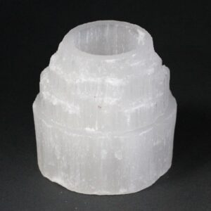 Selenite Mountain Top Candle Holder – 8 cm | www.artisan-gifts.co.uk 1