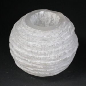 Selenite Snowball Candle Holder – 8 cm | www.artisan-gifts.co.uk 1