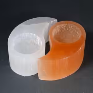 Selenite Ying Yang Candle Holder | www.artisan-gifts.co.uk 1