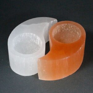 Selenite Ying Yang Candle Holder | www.artisan-gifts.co.uk 1