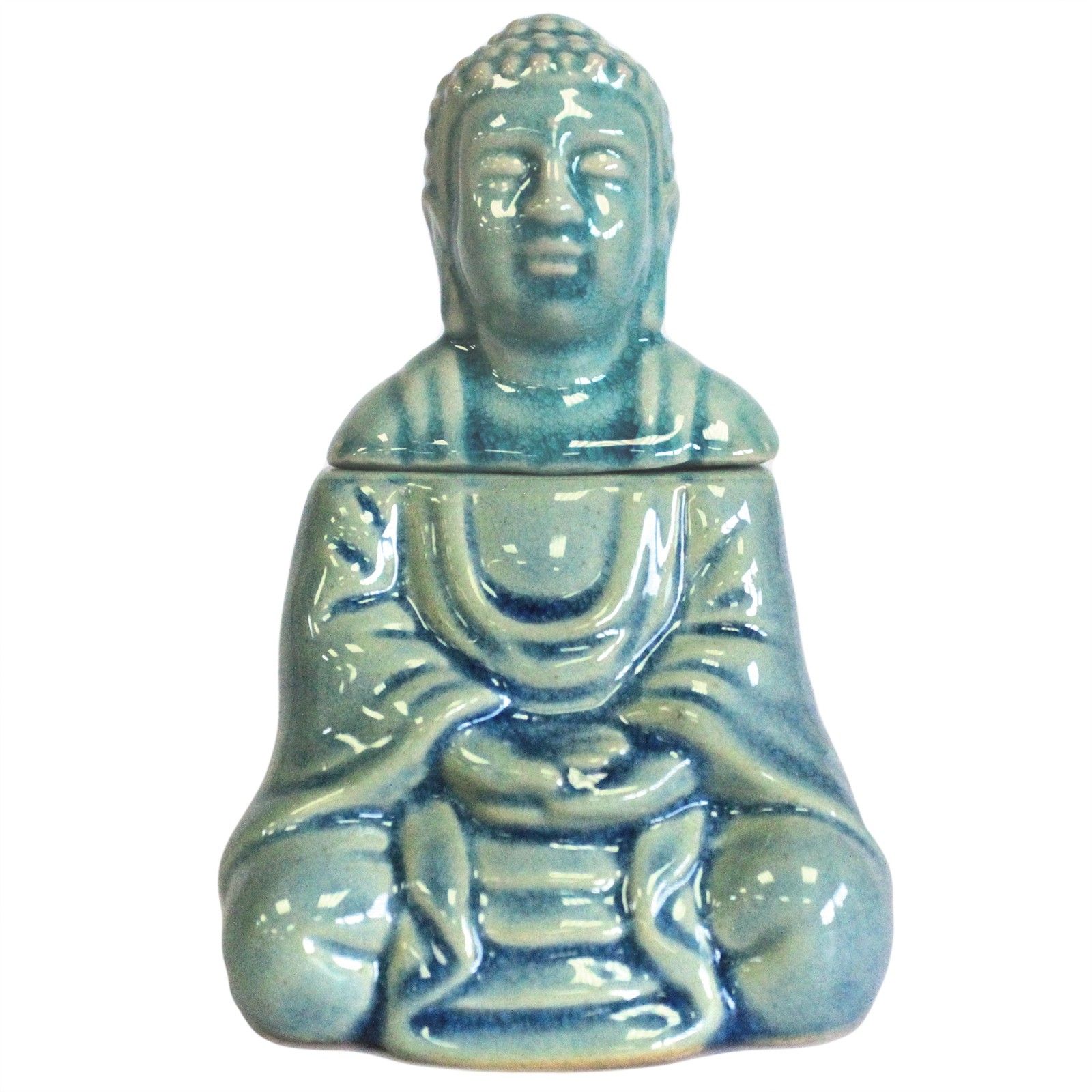 Sitting Buddha Oil Burner – Blue | www.artisan-gifts.co.uk 4 Sitting Buddha Oil Burner – Blue | www.artisan-gifts.co.uk 3