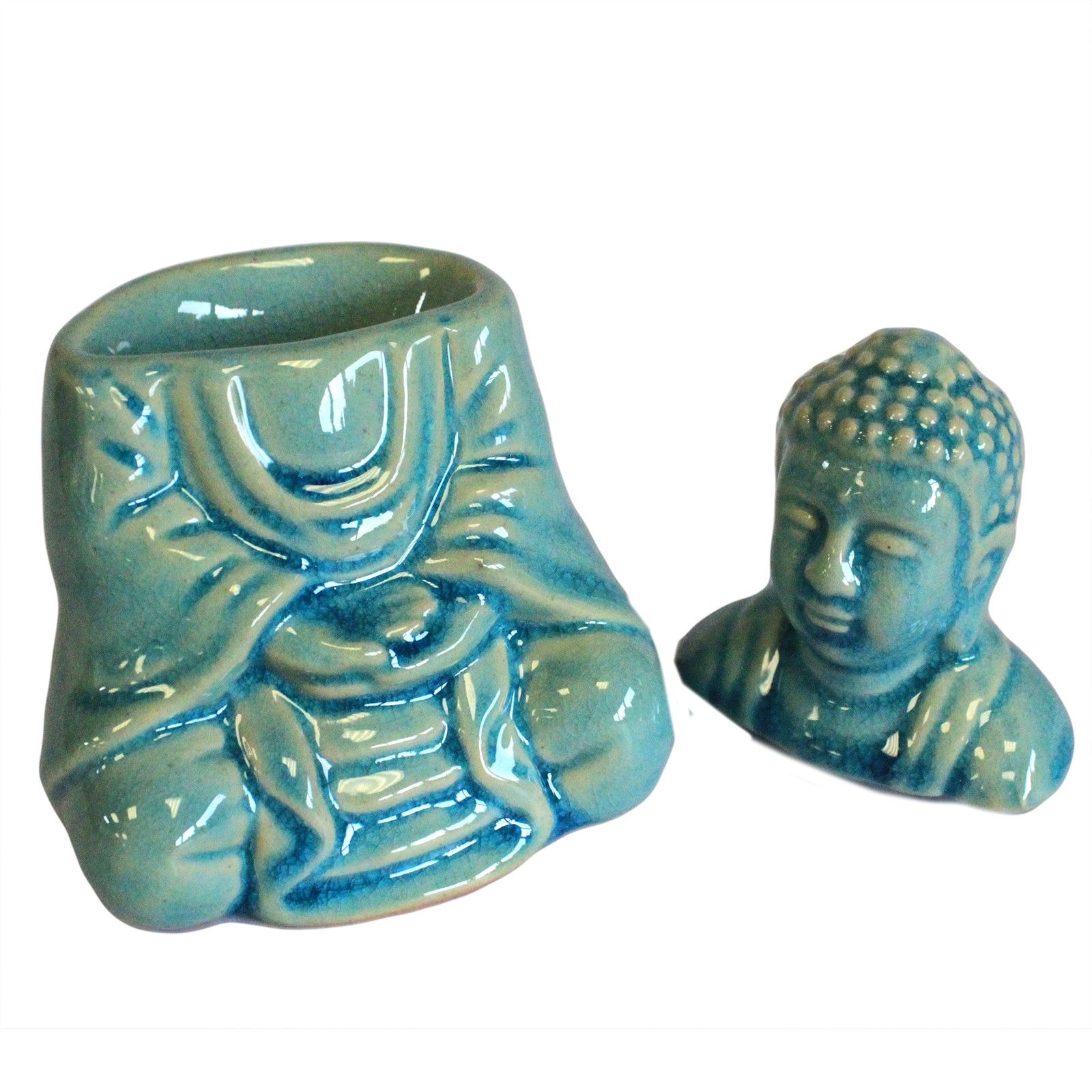 Sitting Buddha Oil Burner – Blue | www.artisan-gifts.co.uk 8 Sitting Buddha Oil Burner – Blue | www.artisan-gifts.co.uk 7