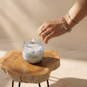 Small Glass Jar Candles – Seabreeze | www.artisan-gifts.co.uk Small Glass Jar Candles - Seabreeze