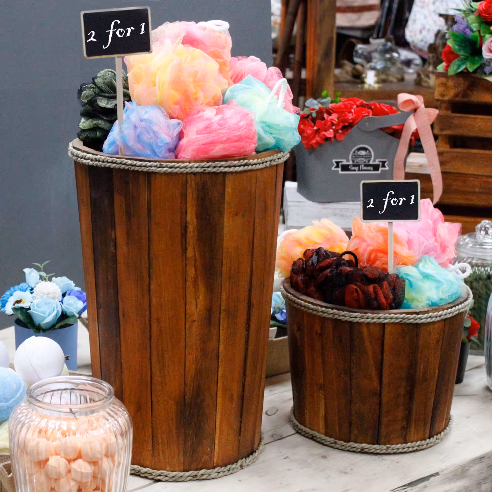 Small Nautical Display Tub – Brown 21x29cm | www.artisan-gifts.co.uk 6 Small Nautical Display Tub - Brown 21x29cm - Image 5