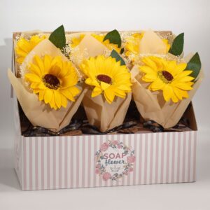 Soap Flower – Single Sunflower | www.artisan-gifts.co.uk 1